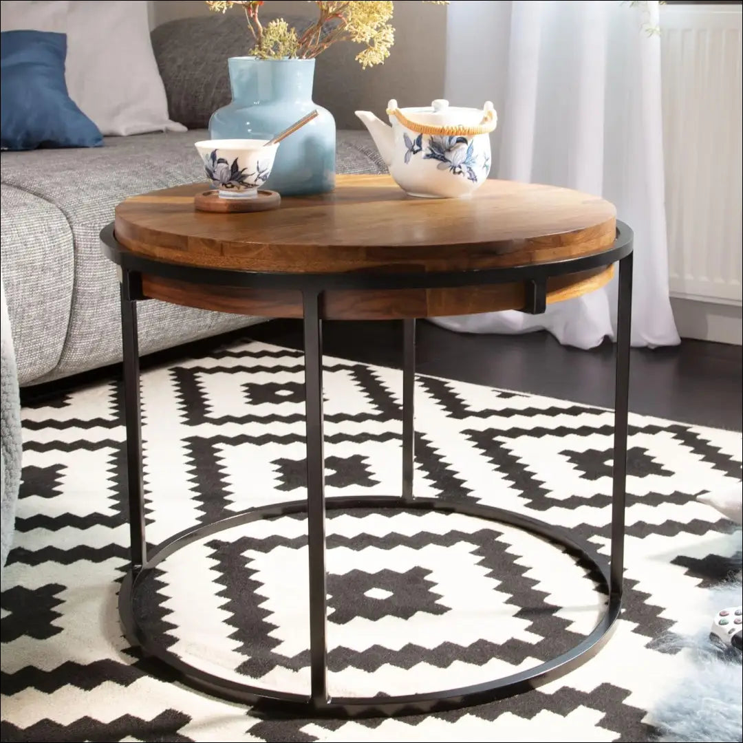 Kavos staliukas SI1902 - €65 Save 50% 50-100, __label:Pristatymas 1-2 d.d., color-juoda, color-ruda, kavos-staliukai