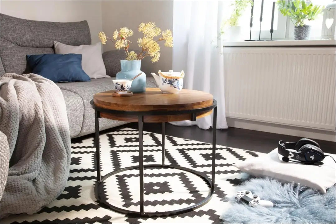 Kavos staliukas SI1902 - €65 Save 50% 50-100, __label:Pristatymas 1-2 d.d., color-juoda, color-ruda, kavos-staliukai