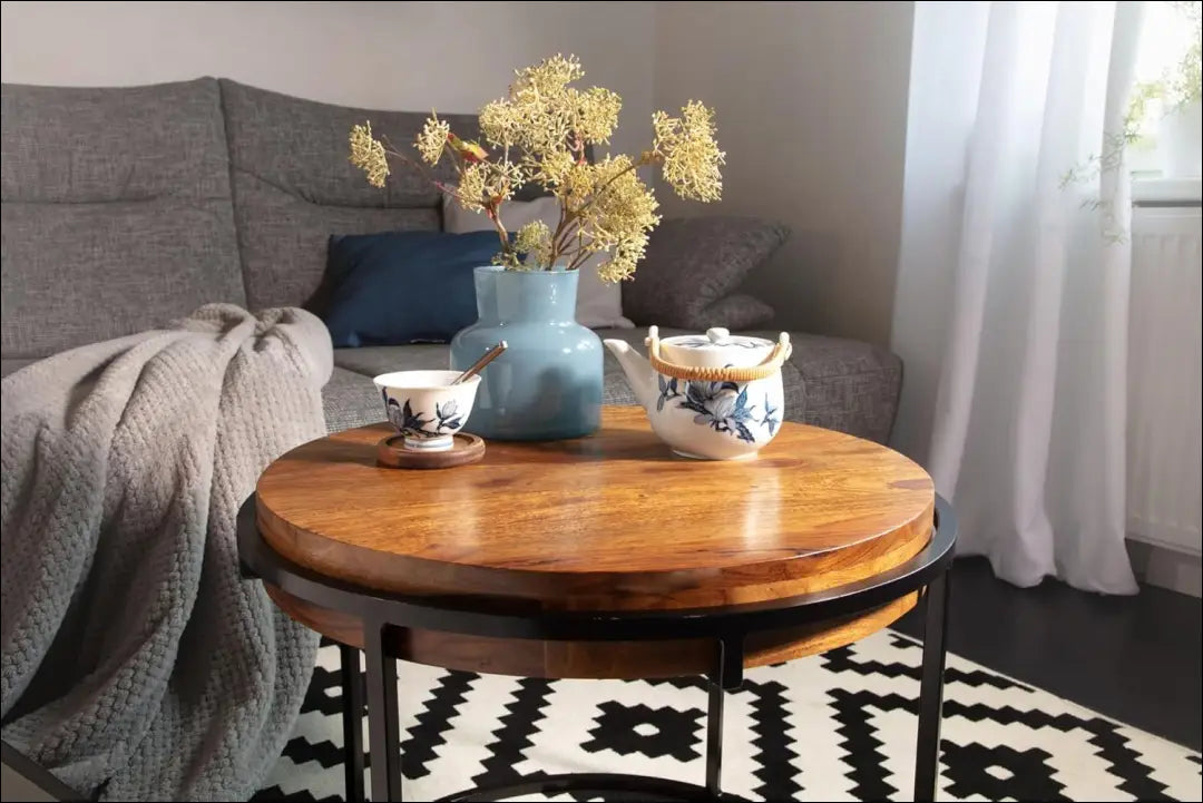 Kavos staliukas SI1902 - €65 Save 50% 50-100, __label:Pristatymas 1-2 d.d., color-juoda, color-ruda, kavos-staliukai