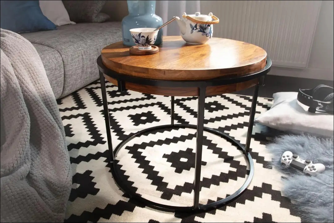 Kavos staliukas SI1902 - €65 Save 50% 50-100, __label:Pristatymas 1-2 d.d., color-juoda, color-ruda, kavos-staliukai