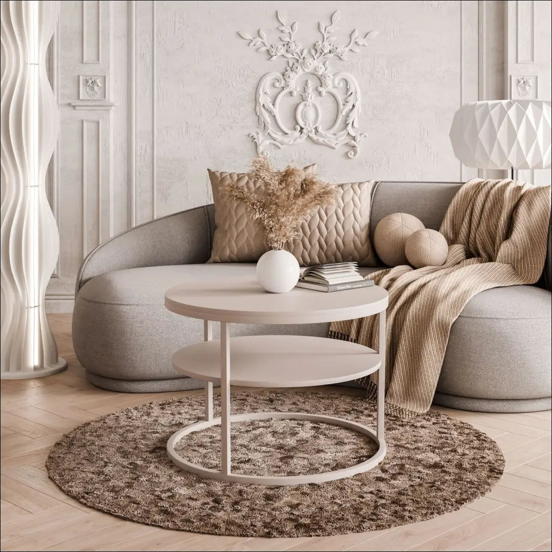 Kavos staliukas SI1922 - €140 Save 50% 100-200, __label:Pristatymas 1-2 d.d., color-kremas, kavos-staliukai,