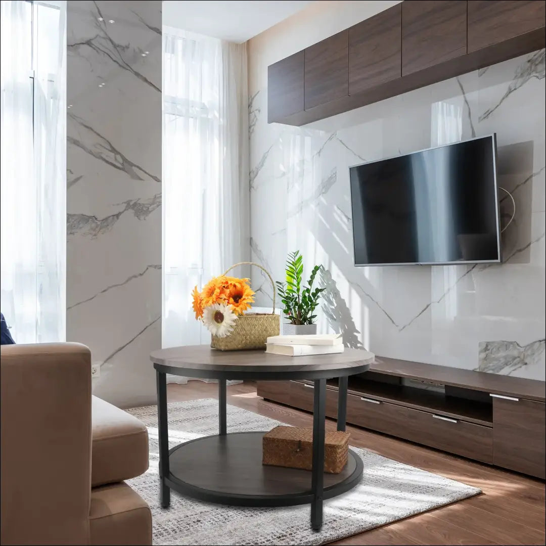 Kavos staliukas SI1967 - €63 Save 50% 50-100, __label:Pristatymas 1-2 d.d., color-juoda, color-ruda, kavos-staliukai