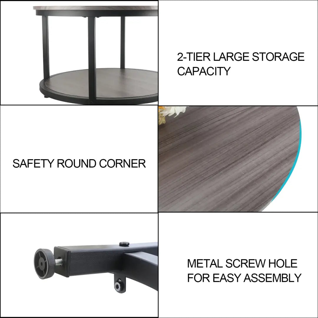 Kavos staliukas SI1967 - €63 Save 50% 50-100, __label:Pristatymas 1-2 d.d., color-juoda, color-ruda, kavos-staliukai