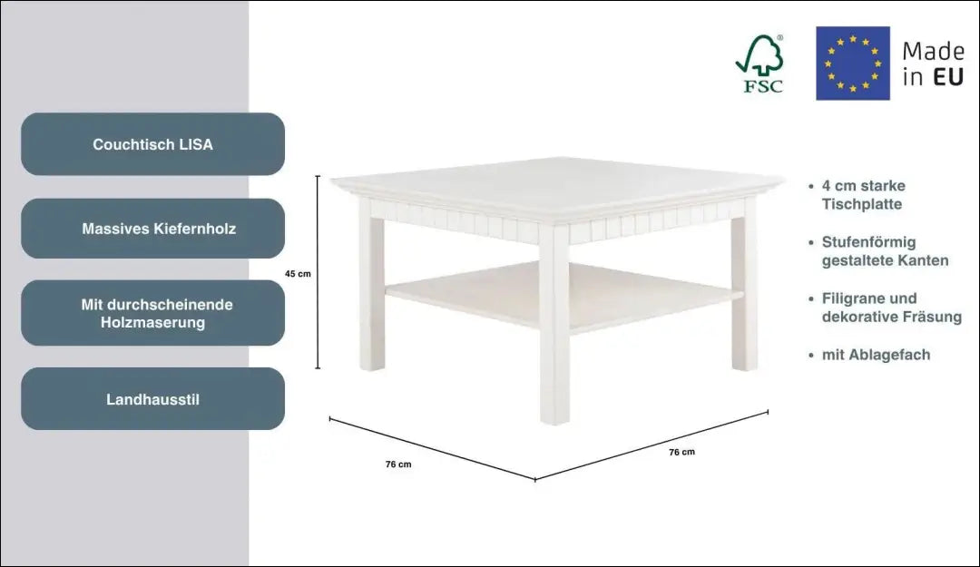 Kavos staliukas SI2017 - €99 Save 50% 50-100, __label:Pristatymas 1-2 d.d., color-balta, kavos-staliukai,