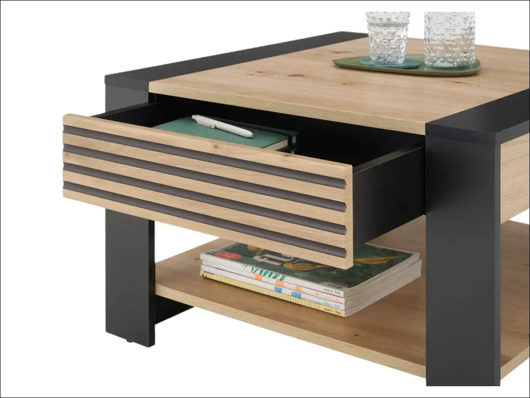 Kavos staliukas SI2353 - €99 Save 55% 50-100, __label:Pristatymas 1-2 d.d., color-juoda, color-ruda, material-mdf
