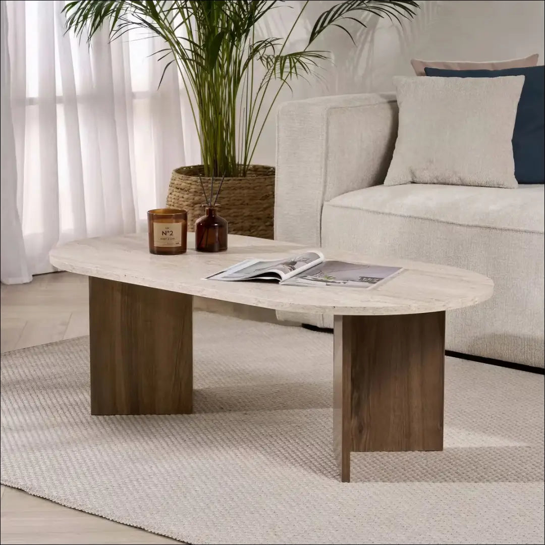 Kavos staliukas SI2466 - €50 Save 70% 50-100, __label:Pristatymas 1-2 d.d., color-ruda, color-smelio, material-mediena