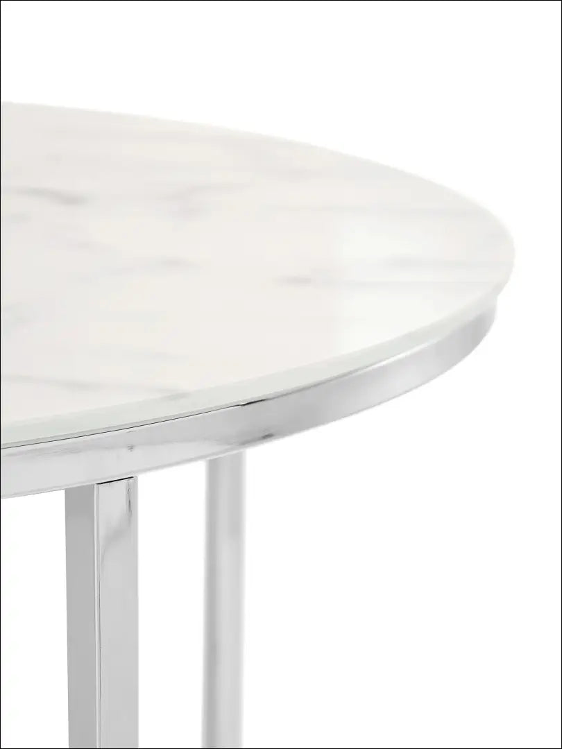 Kavos staliukas SI800 - €57 Save 70% 50-100, __label:Pristatymas 1-2 d.d., color-balta, color-sidabrine,