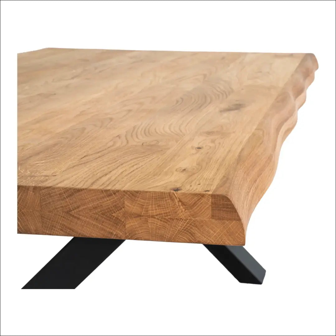 Kavos staliukas su banguotais kraštais ąžuolo spalvos natūralios 70x120x50 cm RD334 - €503 Save 15% __label:Pristatymas