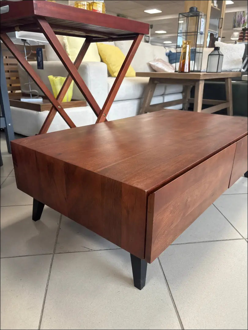 Kavos staliukas su stalčiais SI1757 - €153 Save 55% 100-200, __label:Pristatymas 1-2 d.d., color-ruda, kavos-staliukai,