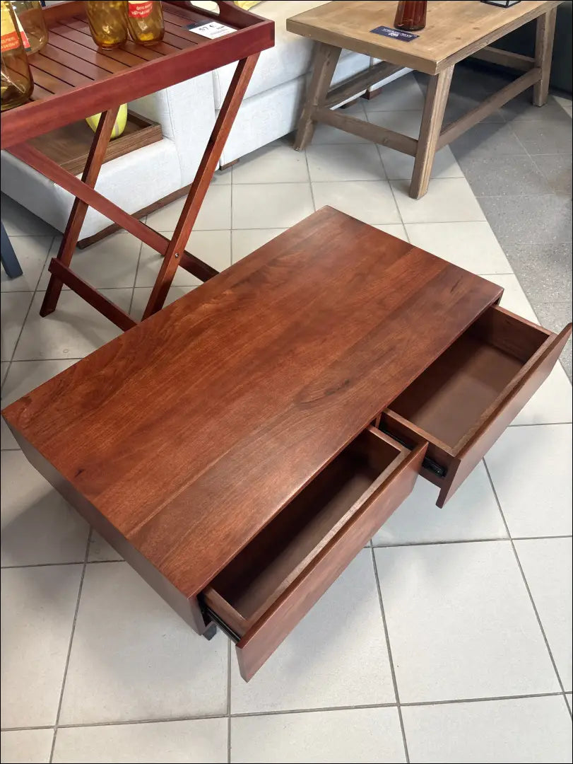 Kavos staliukas su stalčiais SI1757 - €153 Save 55% 100-200, __label:Pristatymas 1-2 d.d., color-ruda, kavos-staliukai,