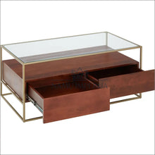 Įkelti vaizdą į galerijos rodinį, Kavos staliukas su stalčiais SI820 - €210 Save 65% color-auksine, color-ruda, kavos-staliukai,
