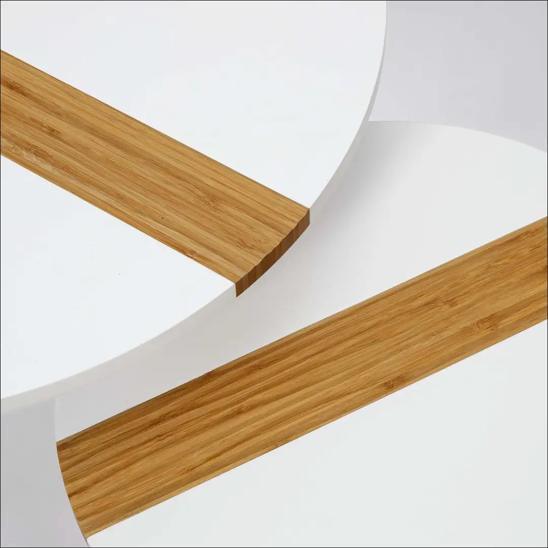 Kavos staliukų komplektas (2vnt) SI1985 - €68 Save 50% 50-100, __label:Pristatymas 1-2 d.d., color-balta, color-ruda,