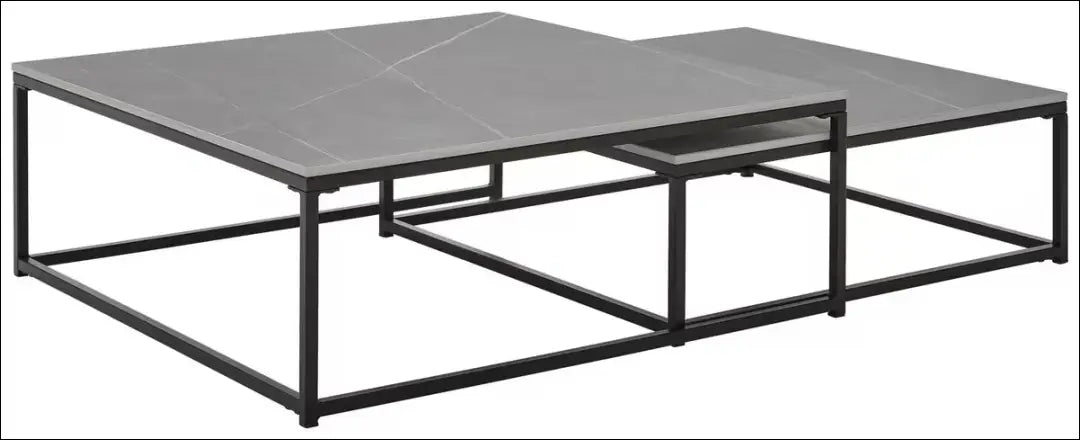 Kavos staliukų komplektas (2vnt) SI2219 - €160 Save 50% 100-200, __label:Pristatymas 1-2 d.d., color-juoda,