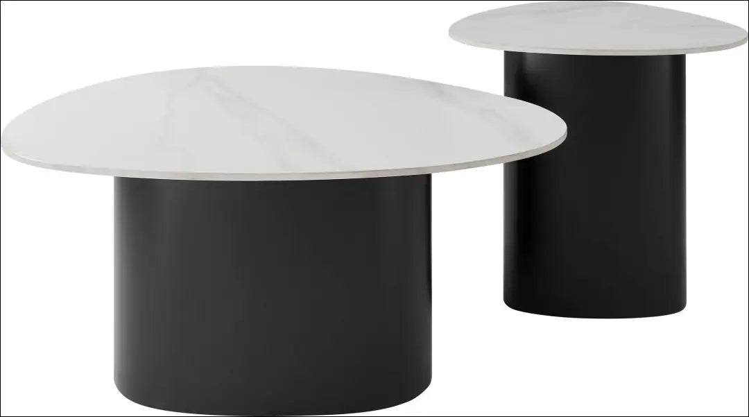Kavos staliukų komplektas (2vnt) SI2270 - €160 Save 50% 100-200, __label:Pristatymas 1-2 d.d., color-balta,