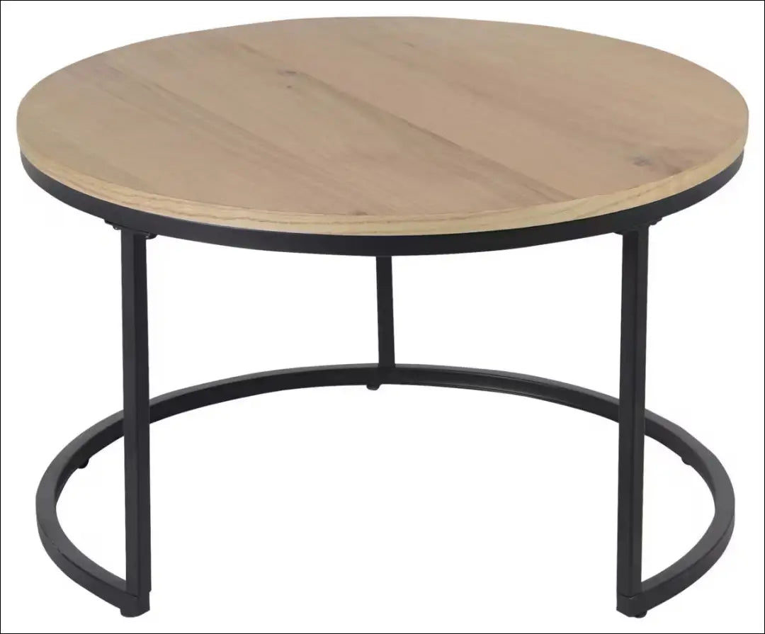 Kavos staliukų komplektas (2vnt) SI2478 - €80 Save 50% 50-100, __label:Pristatymas 1-2 d.d., color-juoda, color-ruda,