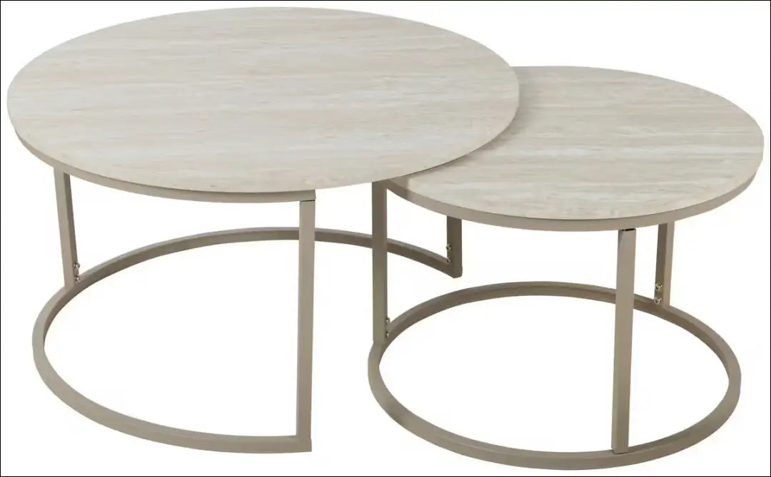 Kavos staliukų komplektas (2vnt) SI2492 - €80 Save 50% 50-100, __label:Pristatymas 1-2 d.d., color-smelio,
