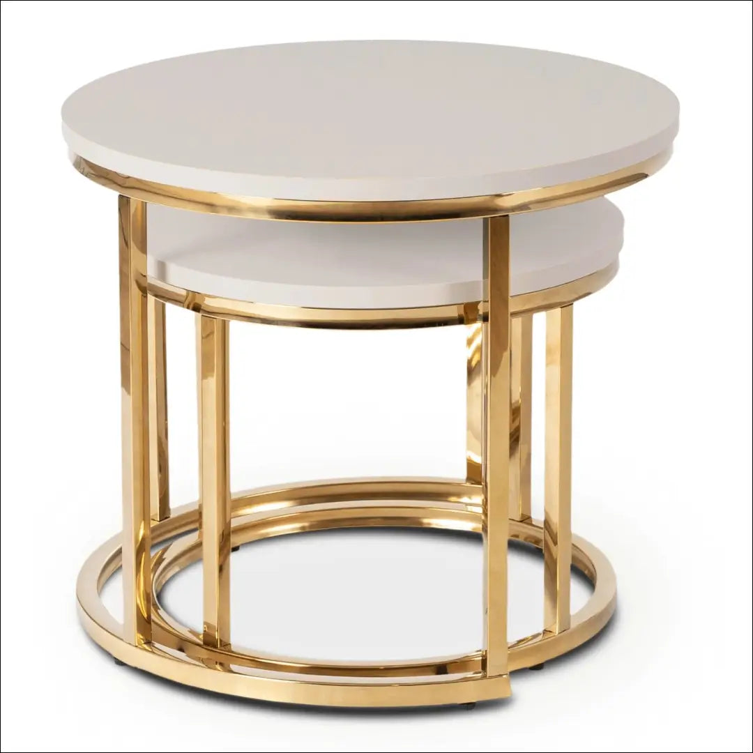 Kavos staliukų rinkinys iš MDF auksinės spalvos / kašmyro TE1021 - €125 Save 15% 100-200, __label:Pristatymas 5-14