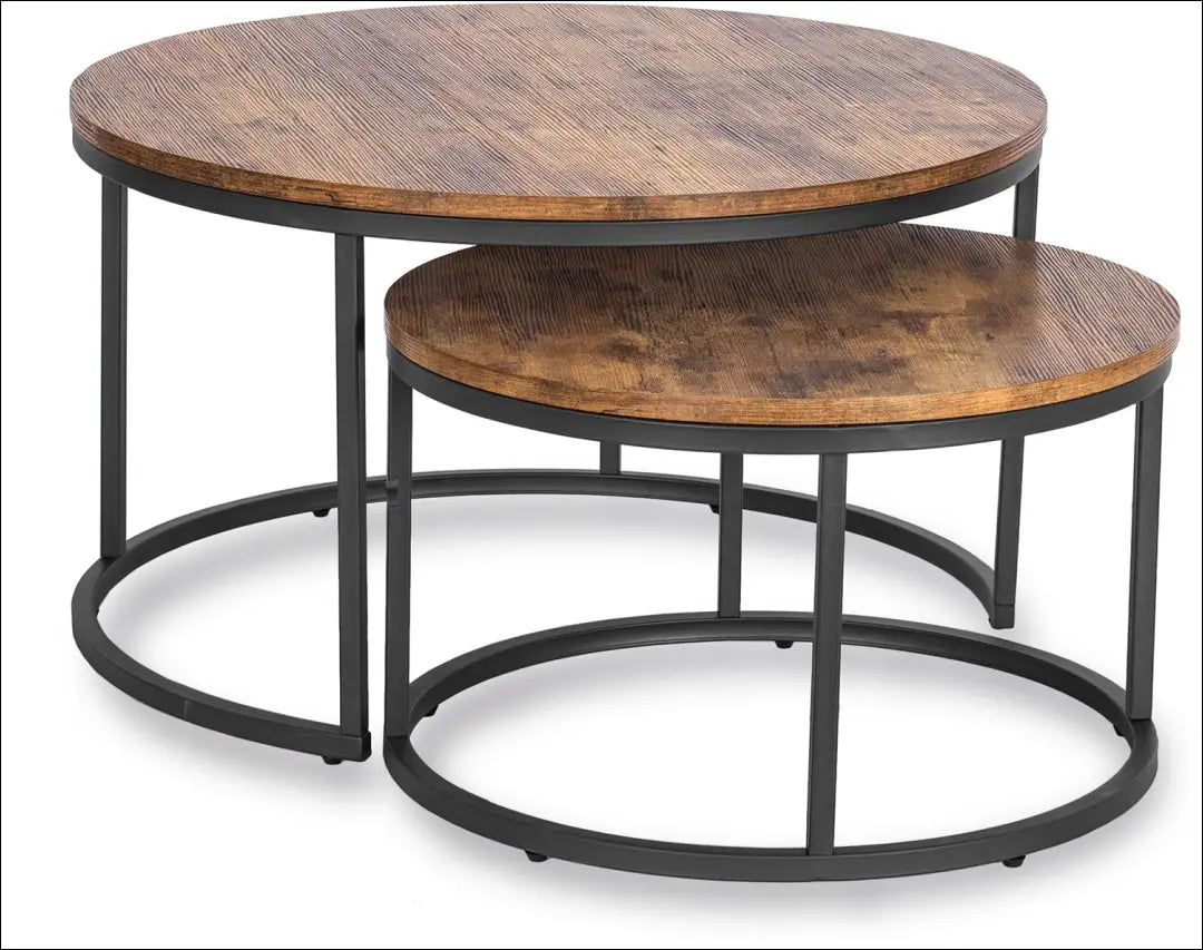 Kavos staliukų rinkinys iš MDF ąžuolo spalvos TE128 - €114 Save 15% 100-200, __label:Pristatymas 5-14 d.d., elite,