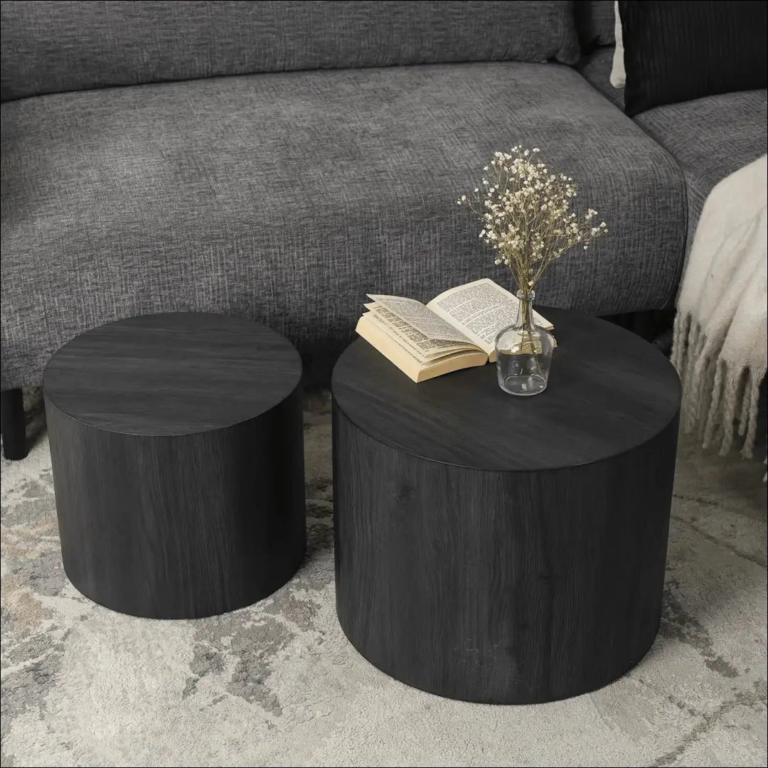 Kavos staliukų rinkinys iš MDF juodos spalvos TE285 - €130 Save 15% 100-200, __label:Pristatymas 5-14 d.d., elite,