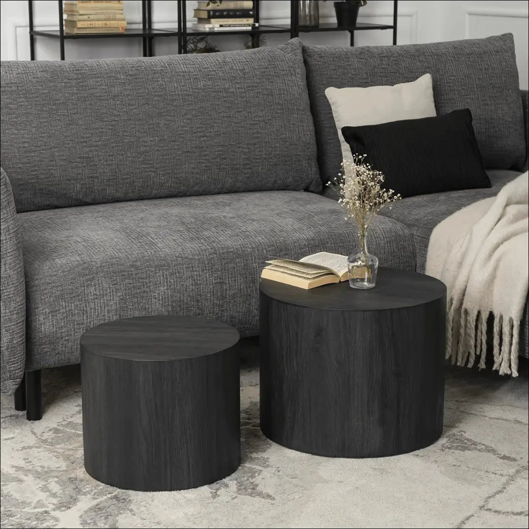 Kavos staliukų rinkinys iš MDF juodos spalvos TE285 - €130 Save 15% 100-200, __label:Pristatymas 5-14 d.d., elite,