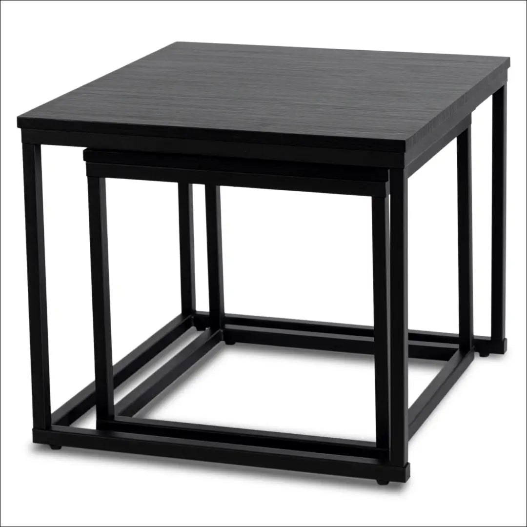 Kavos staliukų rinkinys iš MDF juodos spalvos TE538 - €62 Save 15% 50-100, __label:Pristatymas 5-14 d.d., elite,