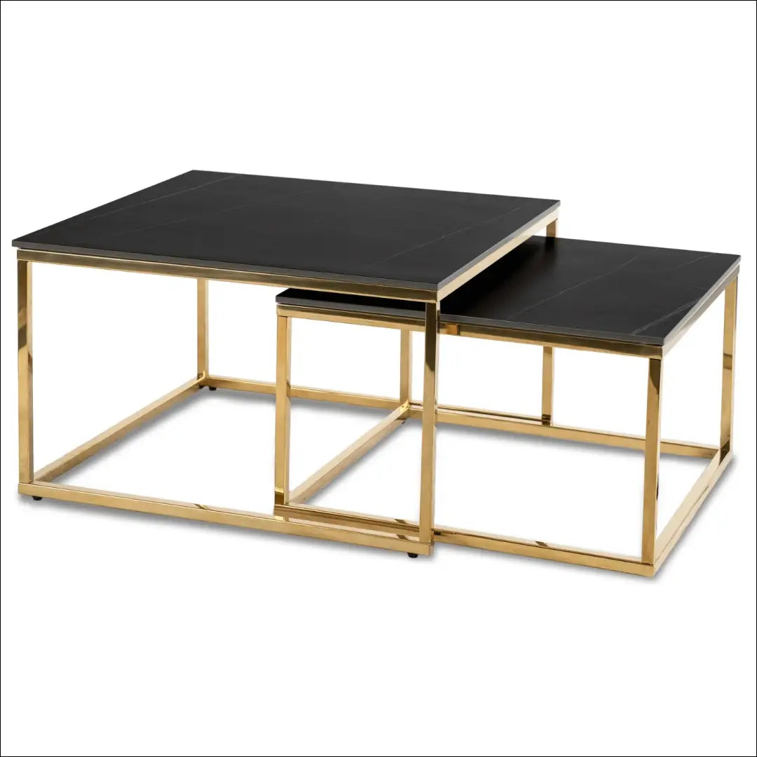 Kavos staliukų rinkinys juodos spalvos / auksinės TE444 - €154 Save 15% 100-200, __label:Pristatymas 5-14 d.d., elite,