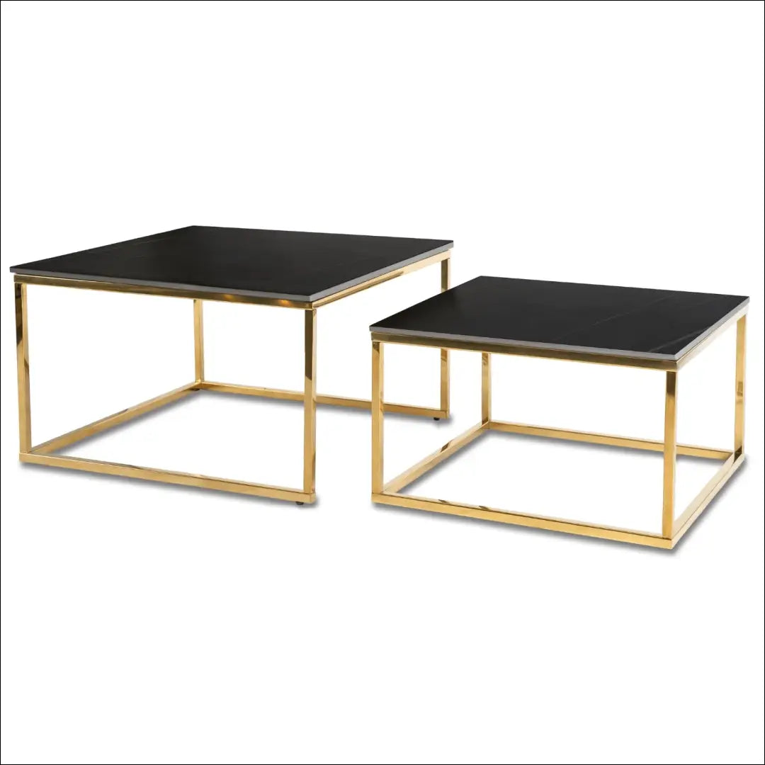 Kavos staliukų rinkinys juodos spalvos / auksinės TE444 - €154 Save 15% 100-200, __label:Pristatymas 5-14 d.d., elite,