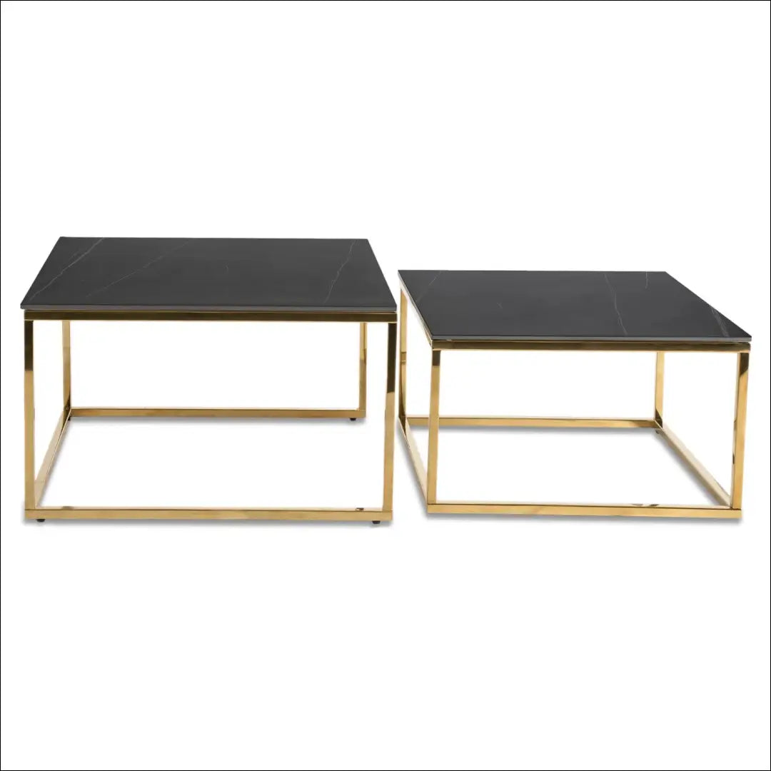 Kavos staliukų rinkinys juodos spalvos / auksinės TE444 - €154 Save 15% 100-200, __label:Pristatymas 5-14 d.d., elite,