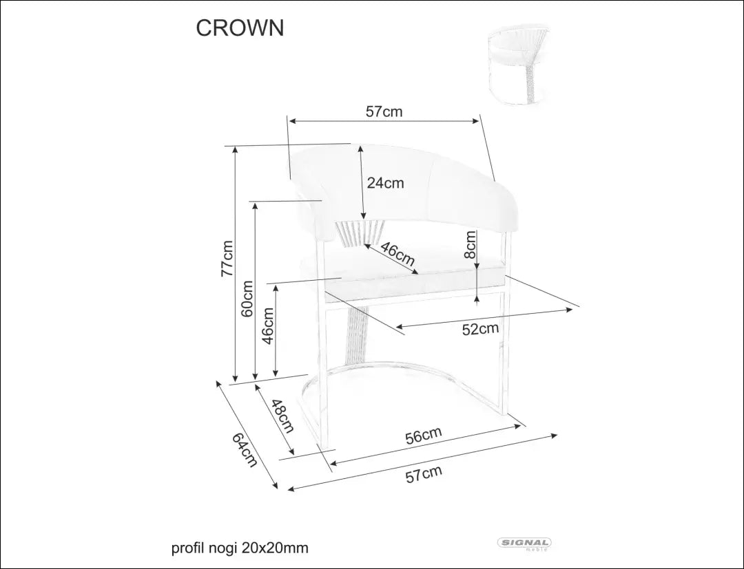 Kėdė AL015 - __label:Pristatymas 5-14 d.d., color-auksine, color-kremas, color-smelio, kedes-valgomojo Virš €200