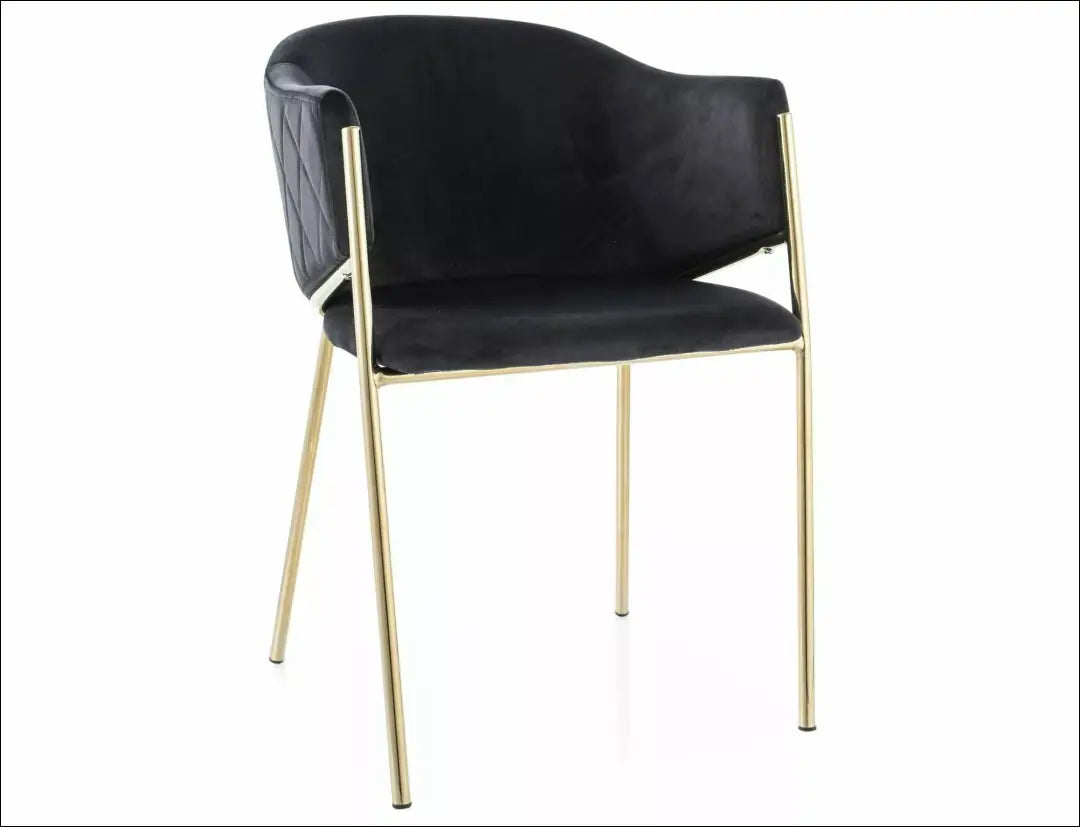 Kėdė AL020 - €105 Save 20% 100-200, 50-100, __label:Pristatymas 5-14 d.d., color-juoda, color-pilka Juoda + auksinės