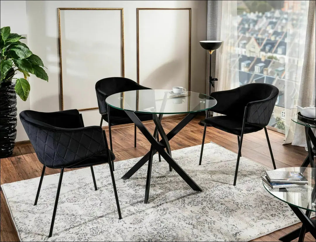 Kėdė AL020 - 100-200, 50-100, __label:Pristatymas 5-14 d.d., color-juoda, color-pilka €50 to €100 Kitchen & Dining Room