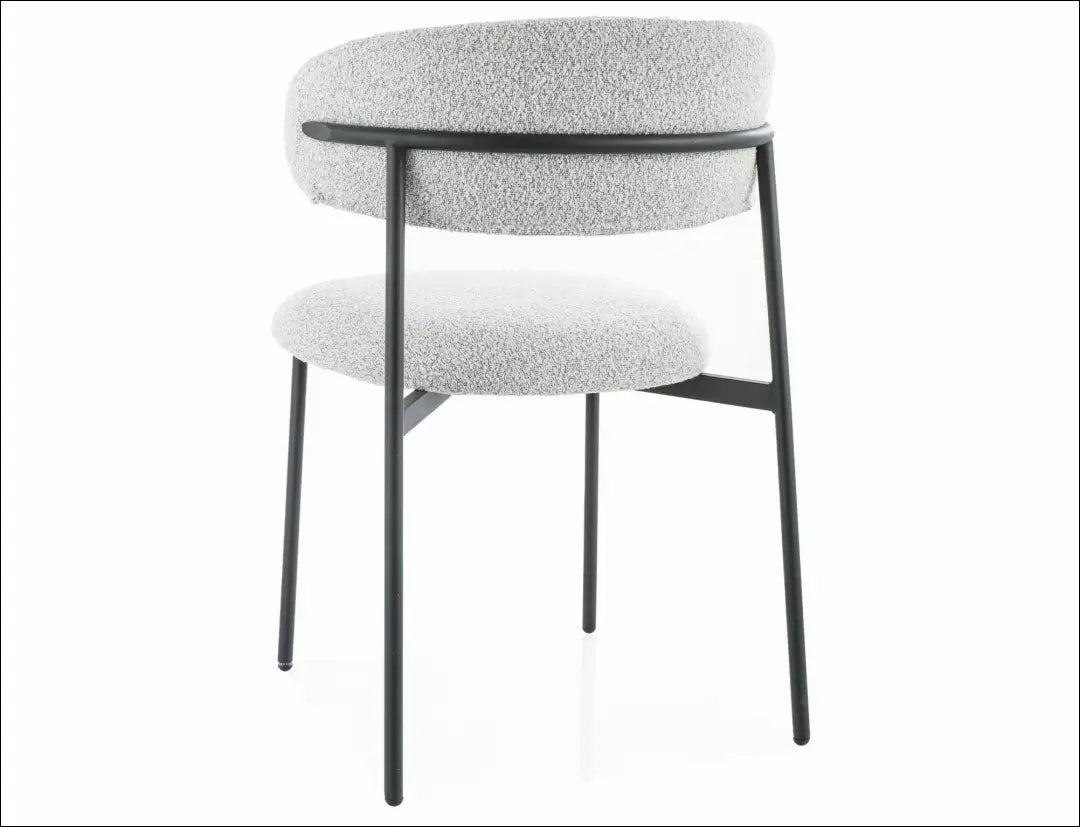 Kėdė AL025 - 50-100, __label:Pristatymas 5-14 d.d., boucle, color-kremas, color-pilka €50 to €100 Kitchen & Dining Room