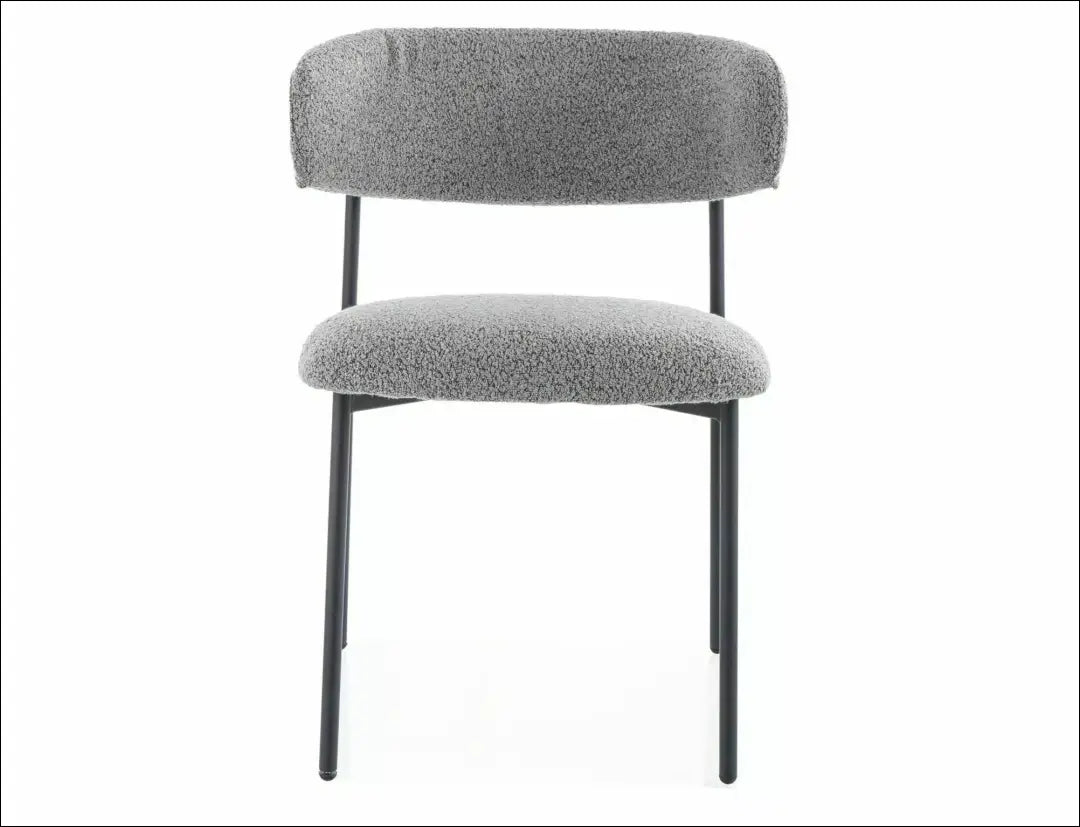 Kėdė AL025 - 50-100, __label:Pristatymas 5-14 d.d., boucle, color-kremas, color-pilka €50 to €100 Kitchen & Dining Room