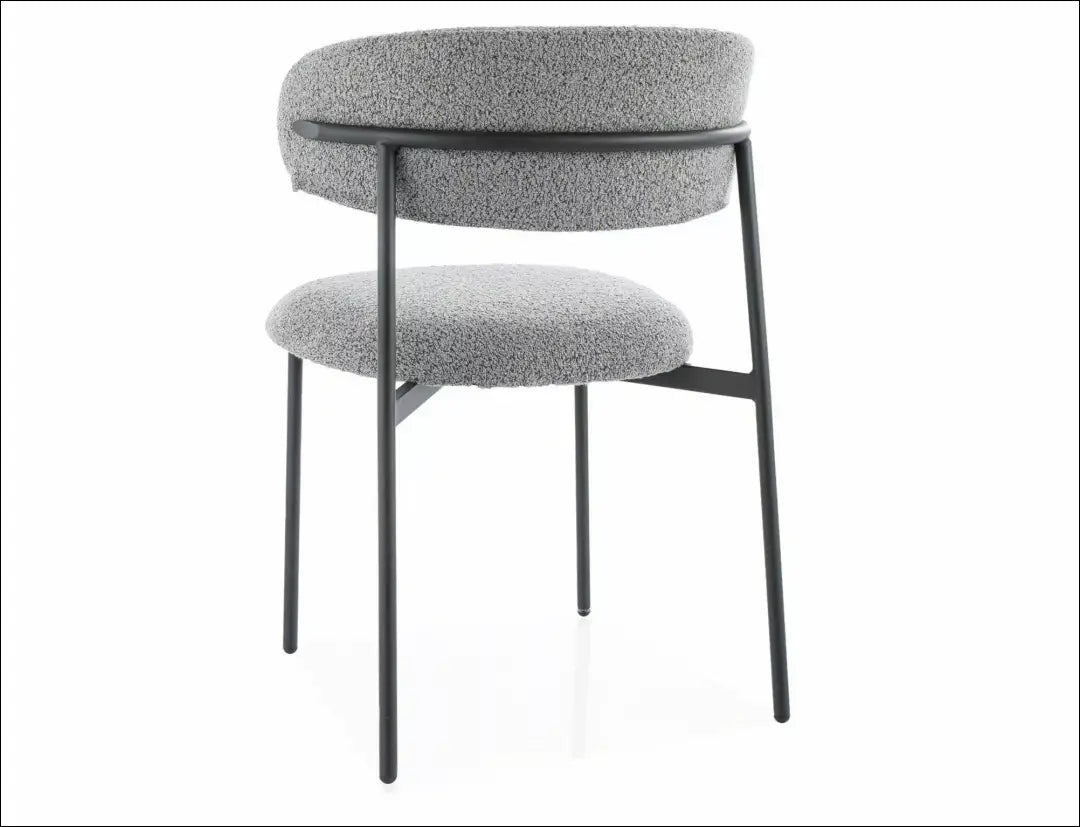 Kėdė AL025 - 50-100, __label:Pristatymas 5-14 d.d., boucle, color-kremas, color-pilka €50 to €100 Kitchen & Dining Room