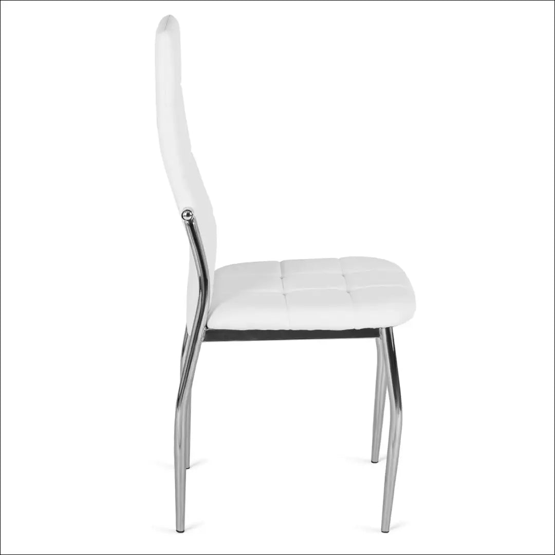 Kėdė iš eko odos baltos spalvos TE040 - €43 Save 15% 25-50, __label:Pristatymas 5-14 d.d., elite, Krzesła, spalva-balta