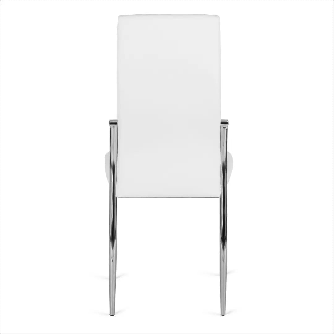 Kėdė iš eko odos baltos spalvos TE040 - €43 Save 15% 25-50, __label:Pristatymas 5-14 d.d., elite, Krzesła, spalva-balta