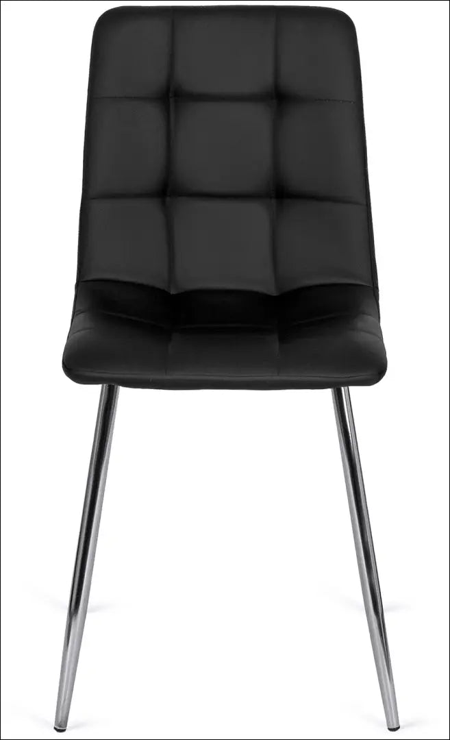 Kėdė iš eko odos juodos spalvos TE138 - €43 Save 15% 25-50, __label:Pristatymas 5-14 d.d., elite, Krzesła, spalva-juoda