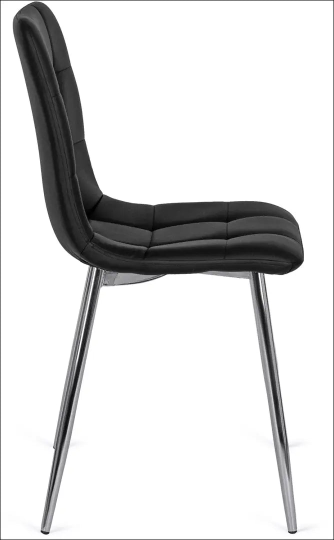 Kėdė iš eko odos juodos spalvos TE138 - €43 Save 15% 25-50, __label:Pristatymas 5-14 d.d., elite, Krzesła, spalva-juoda