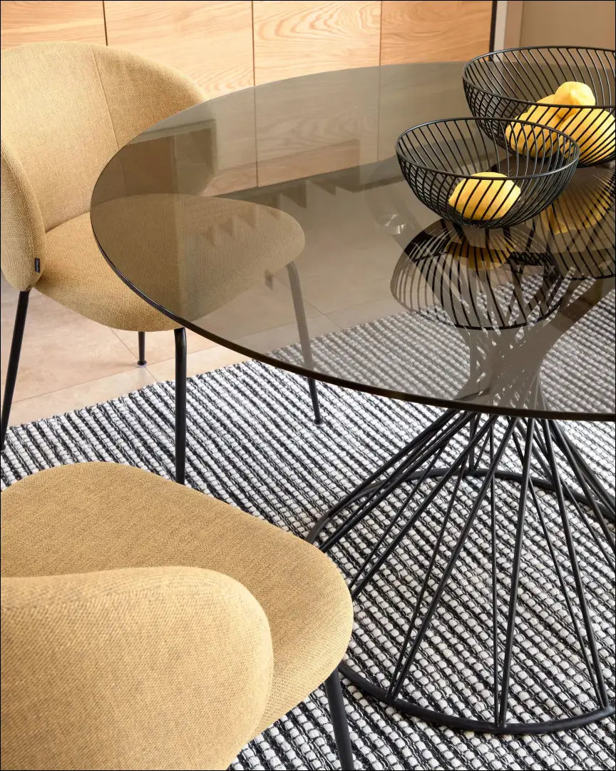 Kėdė ’Kave Home’ VI1067 - €75 Save 50% 50-100, __label:Pristatymas 1-2 d.d., color-geltona, kedes-valgomojo,