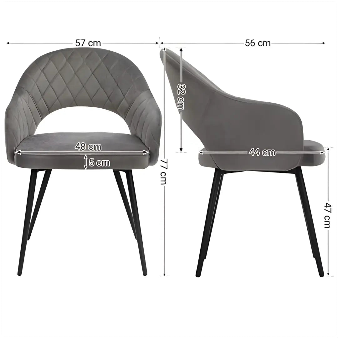 Kėdė SM422 - €153 Save 40% 100-200, __label:Pristatymas 5-14 d.d., kedes-valgomojo, notouch30, song 57x56x77cm / Pilka