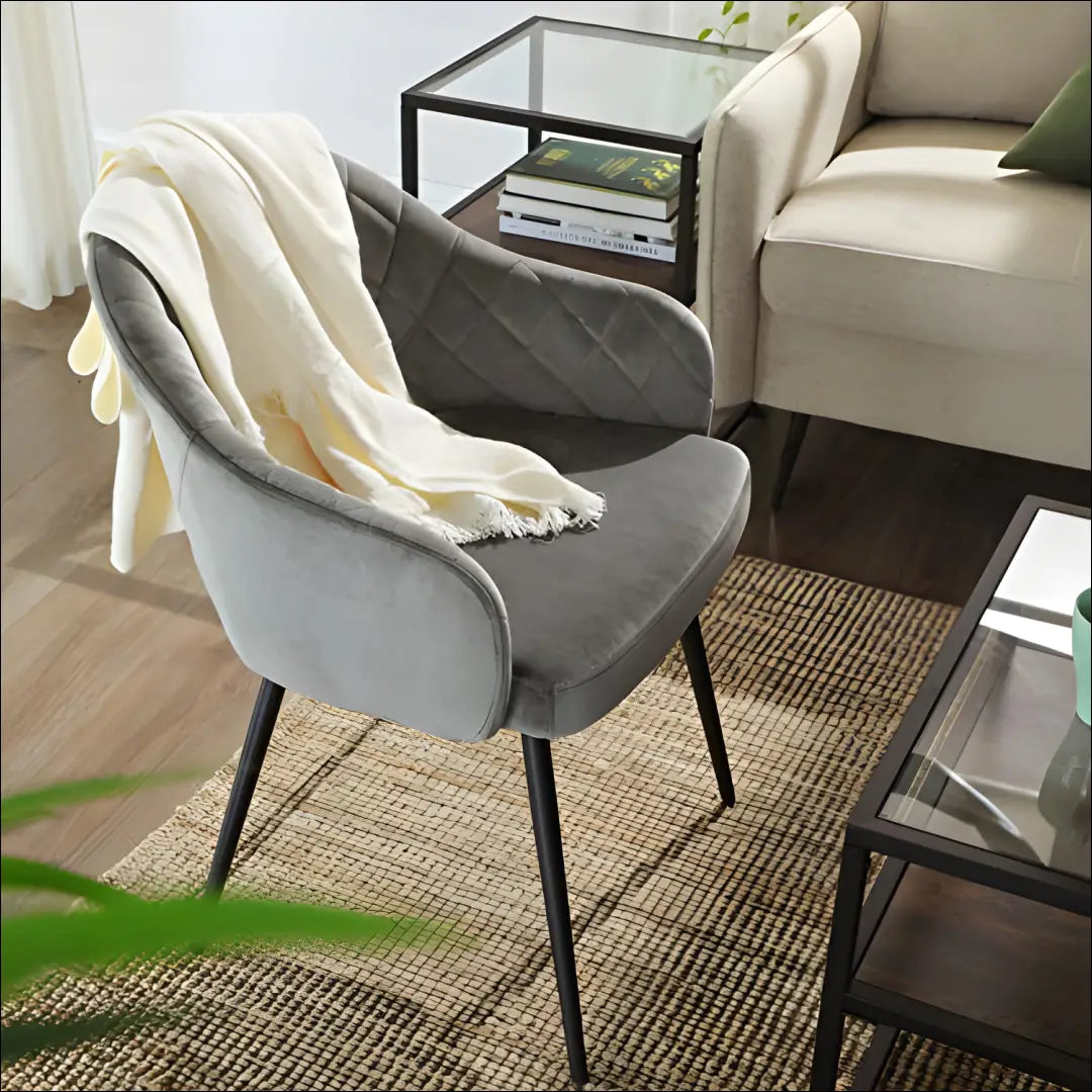 Kėdė SM422 - €153 Save 40% 100-200, __label:Pristatymas 5-14 d.d., kedes-valgomojo, notouch30, song 57x56x77cm / Pilka