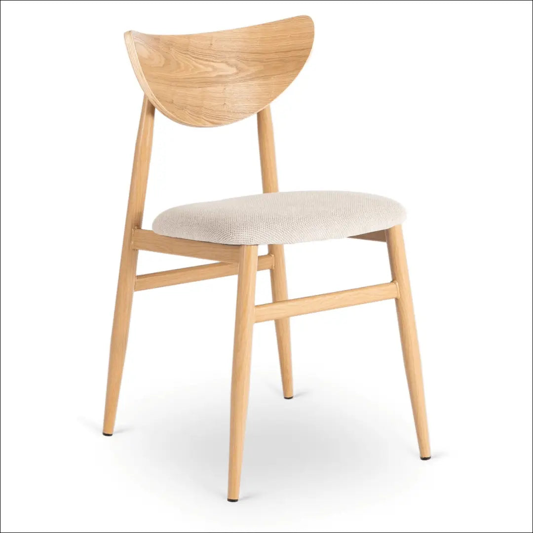 Kėdė su audiniu ąžuolo spalvos / smėlio TE894 - €58 Save 15% 50-100, __label:Pristatymas 5-14 d.d., elite, Krzesła,