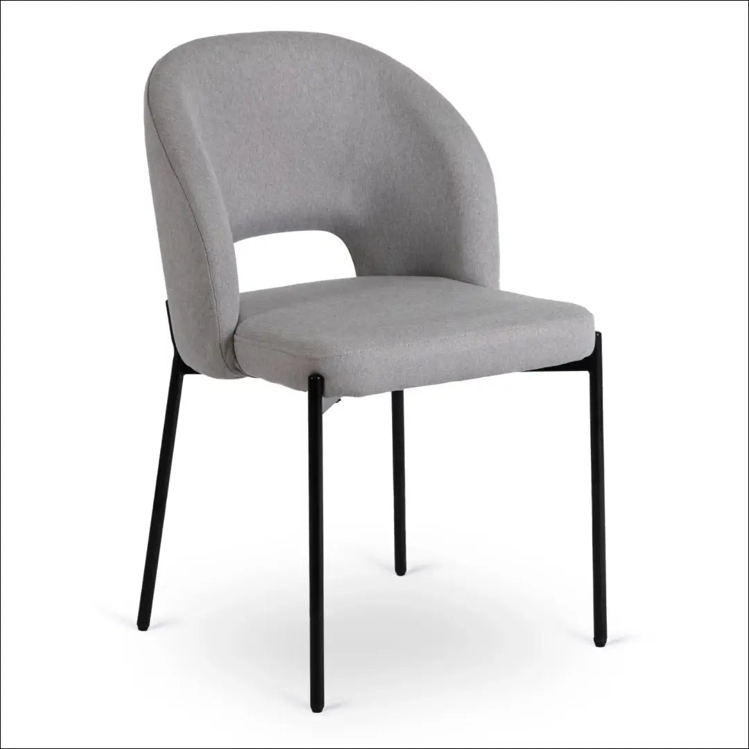 Kėdė su audiniu juodos spalvos / pilkos TE745 - €80 Save 15% 50-100, __label:Pristatymas 5-14 d.d., elite, Krzesła,