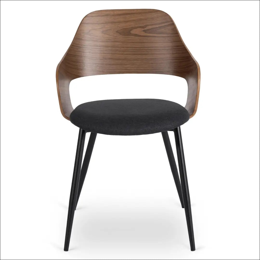 Kėdė su audiniu juodos spalvos / riešuto TE354 - €127 Save 15% 100-200, __label:Pristatymas 5-14 d.d., elite, Krzesła,