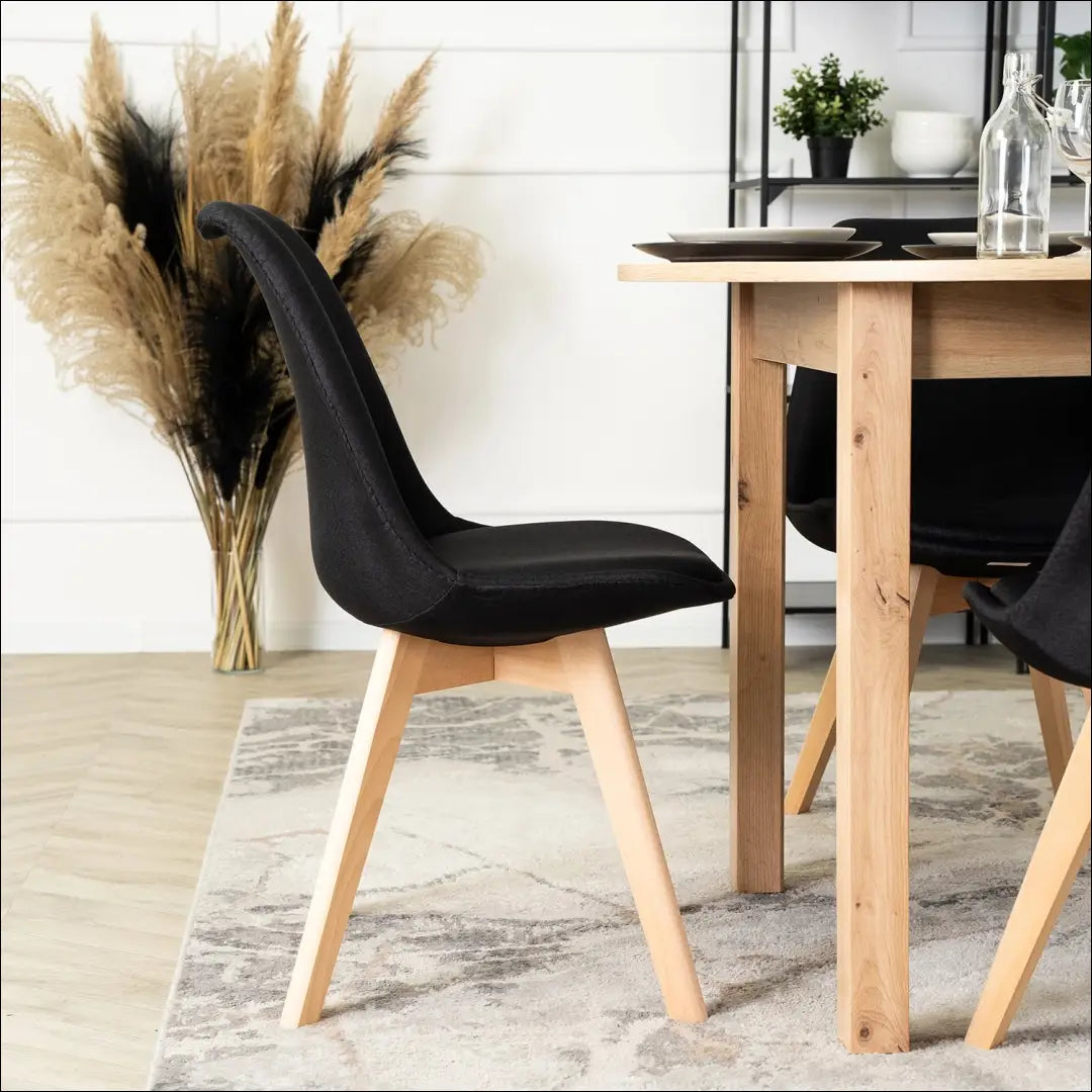 Kėdė su audiniu juodos spalvos TE257 - €50 Save 15% 50-100, __label:Pristatymas 5-14 d.d., elite, Krzesła, spalva-juoda