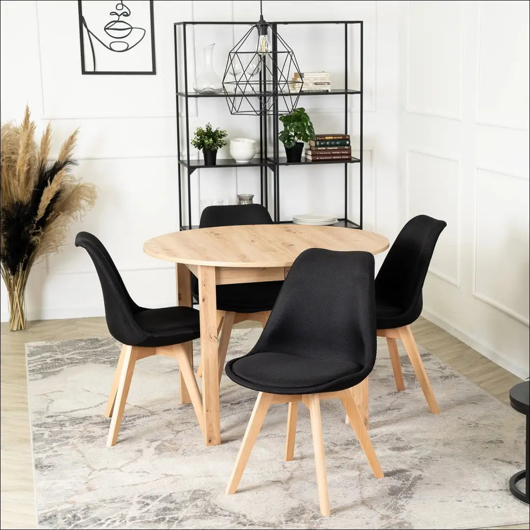 Kėdė su audiniu juodos spalvos TE257 - €50 Save 15% 50-100, __label:Pristatymas 5-14 d.d., elite, Krzesła, spalva-juoda