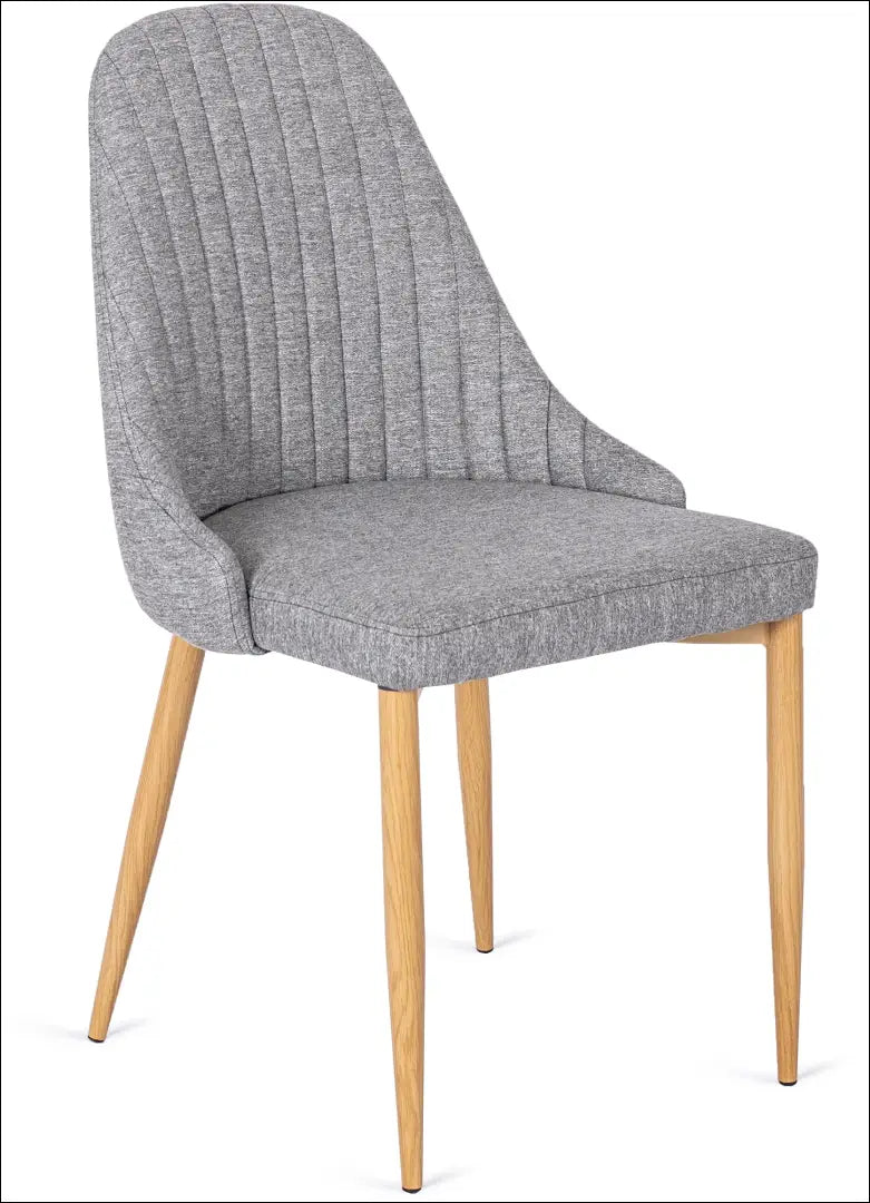 Kėdė su audiniu pilkos spalvos TE072 - €62 Save 15% 50-100, __label:Pristatymas 5-14 d.d., elite, Krzesła, spalva-pilka
