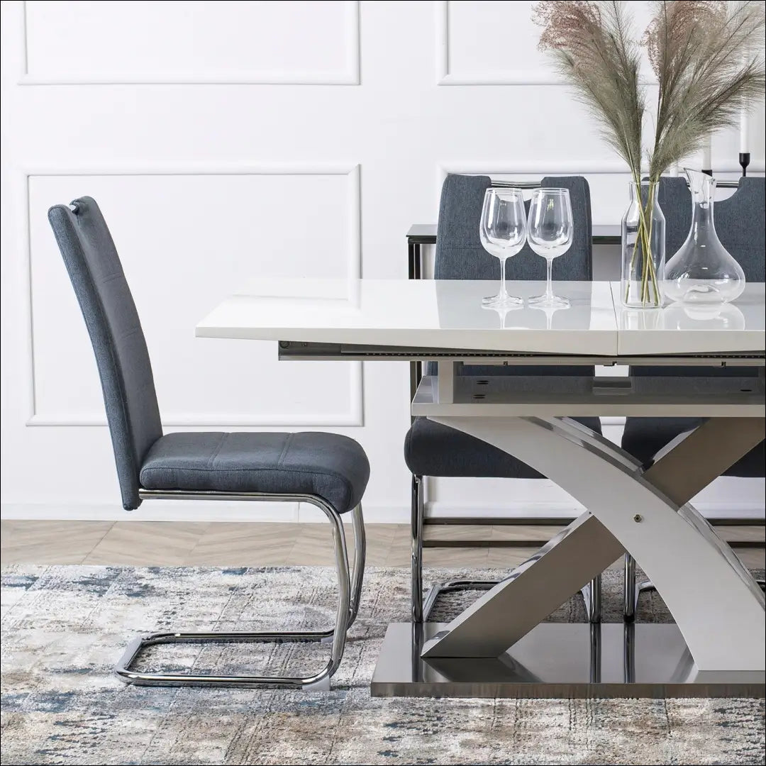 Kėdė su audiniu pilkos spalvos TE169 - €54 Save 15% 50-100, __label:Pristatymas 5-14 d.d., elite, Krzesła, spalva-pilka