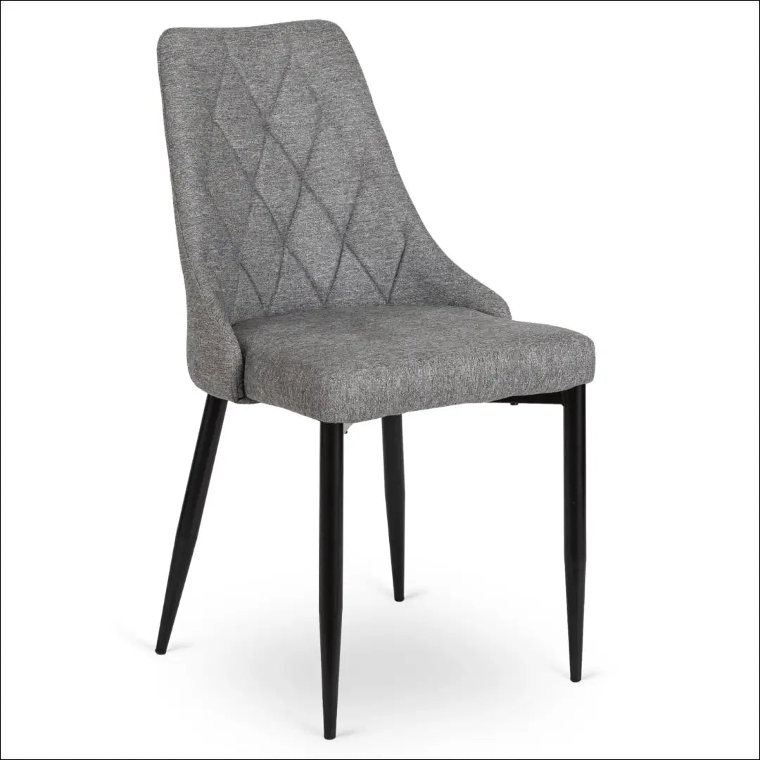 Kėdė su audiniu pilkos spalvos TE355 - €54 Save 15% 50-100, __label:Pristatymas 5-14 d.d., elite, Krzesła, spalva-pilka