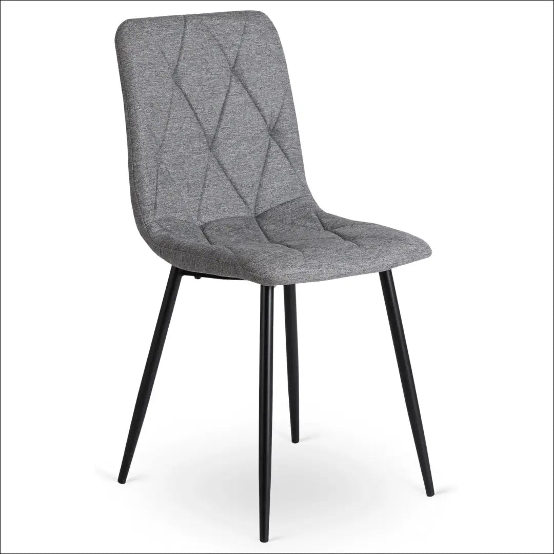 Kėdė su audiniu pilkos spalvos TE424 - €35 Save 15% 25-50, __label:Pristatymas 5-14 d.d., elite, Krzesła, spalva-pilka